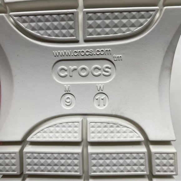 New Crocs Classic Mega Crush Sandal White 207989-100 High Heel Mens 9 Wmns 11 - Picture 4 of 7